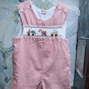Express Pink Overalls with Delicate Embroidery